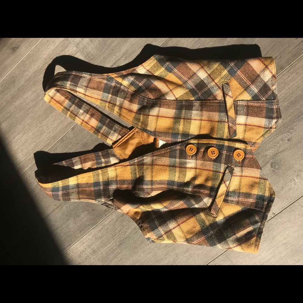 Vintage Style Plaid Vest